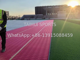 Futbol Beyzbol Hockey Rugby EN15530-4 için yapay çim alt örtüsü