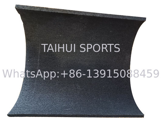 15 mm Siyah SBR Granül Kauçuk Çatısı Kapalı Spor Salonu Hockey için Şok Yastığı