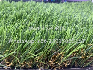 40mm Suni Çim Yeşil Sahte Çim Sentetik Çim Halı Üretimi 10 Gün Futbol / Ragbi / Hokey Sahası ile Uyumlu