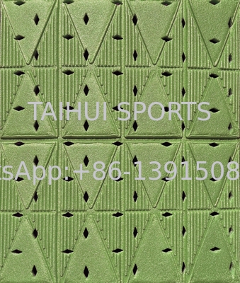 EN15330 FIFA 2024 Spor Alanları İnşaatı İçin Yapay Çim Çim Çözümü İçin Hava Durumuna Dirençli Şok Yolu