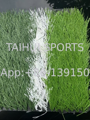 5/8 inç boyutlu dayanıklı UV istikrarlı Tuft çekilme gücü FIFA Futbol sahası peyzajı için yapay spor çimleri