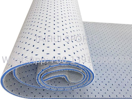 Yüksek performanslı 8 mm 10 mm 12 mm 15 mm kalınlığındaki futbol sahaları için şok yastığı alt katmanı ragbi sahaları hokey sahaları