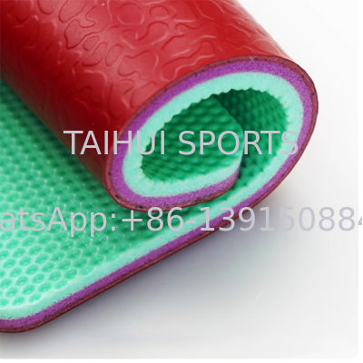Tenis Kortları / Basketbol / Badminton / Voleybol / Spor Salonları İçin PVC Spor Zemin Kaplaması