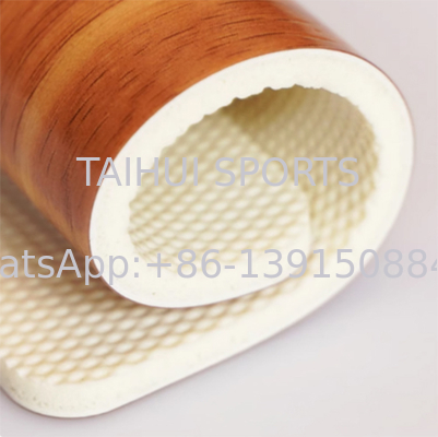 Basketbol/ Voleybol/ Masa Tenisi/ Badminton/ Pickleball Sahası için Modern Çevre Dostu 3.5mm-8mm Dayanıklı Spor Zemin Kaplaması Ahşap Desenli