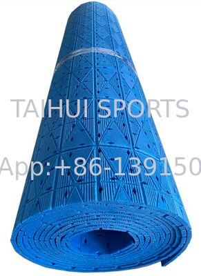 Yeni stil desenli PE köpük alt örtü Şok Yastığı Futbol için yapay çim altında kumaş kumaşla 8mm 10mm 12mm FIFA Alanı