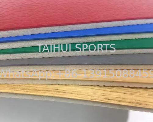 Kayma karşıtı şok emici vinil voleybol basketbol pickleball bahçe zemini