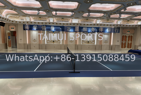Vinyl Spor Zemini 2mm/2.5mm/3mm Kalınlığı Pickleball Zemini Tam Rulo Çok Kullanımlı