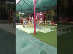 Birbiriyle bağlantılı yapay çim drenaj alt katman Anti kayma Soft düşüş futbol / futbol için