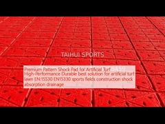 Yapay çim için Premium Pattern Şok Pad Yüksek Performanslı Yapay çim çim için dayanıklı en iyi çözüm EN:15530 EN15330 spor sahaları inşaat şok emici drenajı
