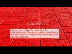 Yapay çim için Premium Pattern Şok Pad Yüksek Performanslı Yapay çim çim için dayanıklı en iyi çözüm EN:15530 EN15330 spor sahaları inşaat şok emici drenajı