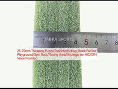 25-70mm Kalınlığı Puzzle Pad/Interlocking Shock Pad for Playground/Gym floor/Playing Area/Kindergarten HIC/CFH Değer Verildi