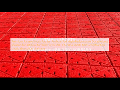 Yapay çim için Premium Pattern Shock Pad Yüksek Performanslı Yapay çim çim için dayanıklı en iyi çözüm EN15330 FIFA 2024 spor sahaları inşaat şok emici drenaj