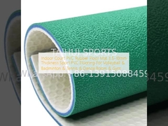 İç avlu PVC kauçuk zemin paspası 3.5-10mm kalınlığı Spor PVC zeminleri Voleybol & Badminton & Tenis & Dans Odası & Spor Salonu için