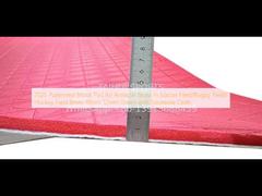 2025 Futbol Alanı/Rugbi Alanı/Hokey Alanı'nda yapay çim için desenli şok yastığı 8mm 10mm 12mm 15mm Geotexile Kumaş ile